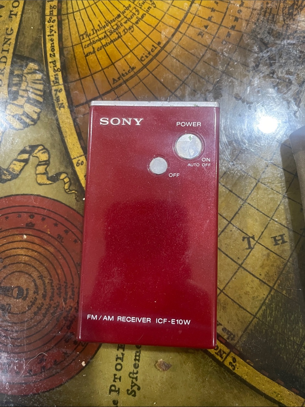 Sony Red FM/AM Pocket Receiver